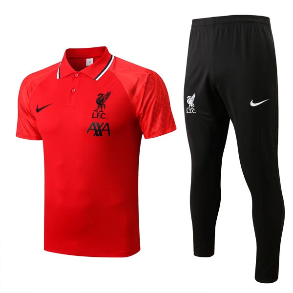 Polo Liverpool Conjunto Completo 2022-2023 Rojo